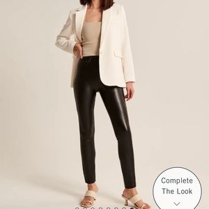 A&F Vegan Leather Skinny Pant